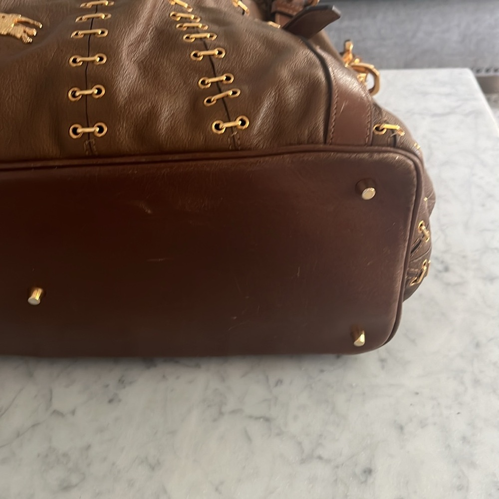 Burberry Prorsum Large Leather Metal StitchTote Bag - Picture 10 of 16